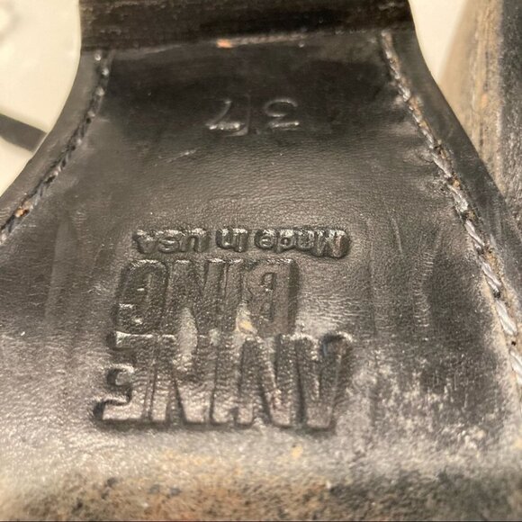 ANINE BING Sz 37 Western Style Suede Stitches Toe Cap Booties - Picture 12 of 15